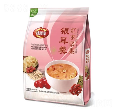 蜂香緣紅棗堅(jiān)果銀耳羹708g