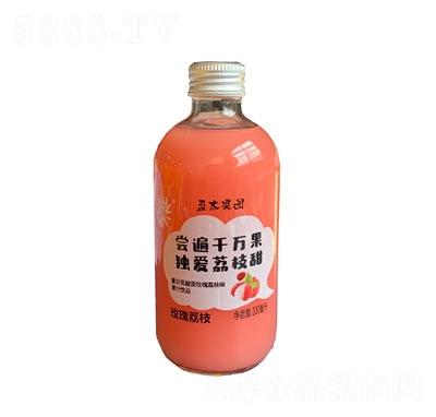 盈太果園復(fù)合乳酸菌玫瑰荔枝味果汁飲品330ml