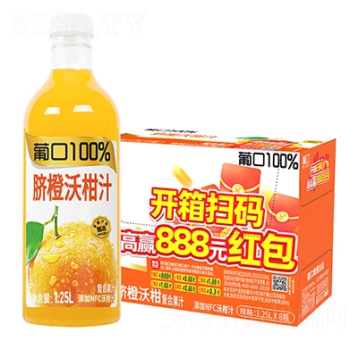 �Ͽ�100%Ě���ָ�֭1.25L